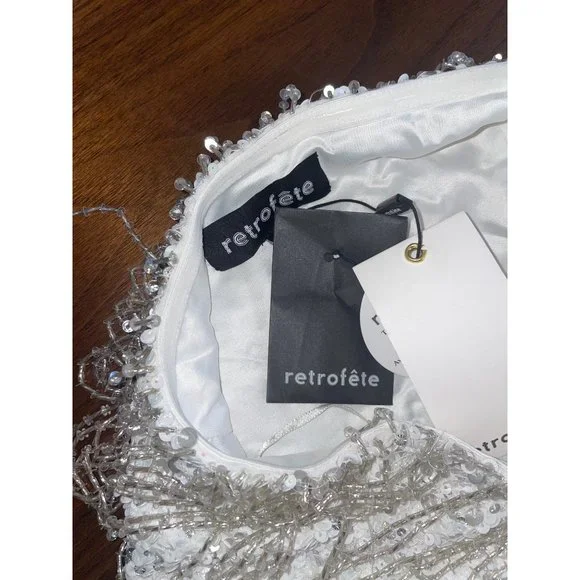 Retrofete Dress Cassandra Strapless Mini in White - Picture 9 of 16